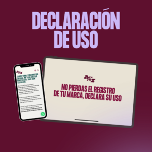 DECLARACIÓN DE USO REAL Y EFECTIVO DE MARCA